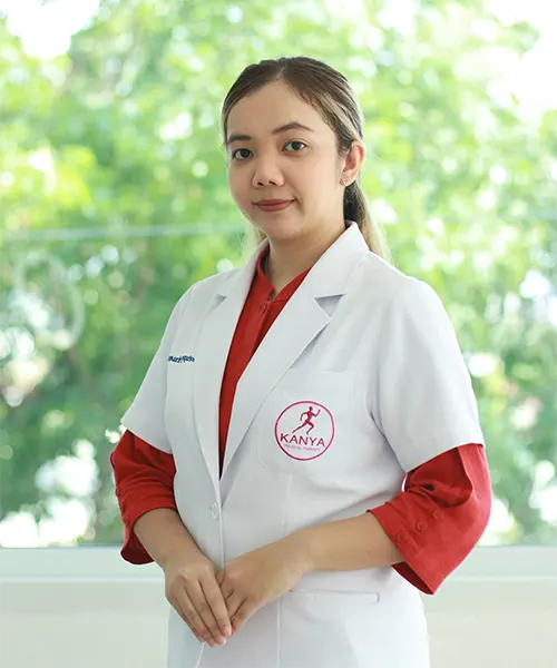 กภ.ครองขวัญ บุญประสงค์ นักกายภาพบำบัดประจำกันยา คลินิกกายภาพบำบัด สาขาเพชรเกษม