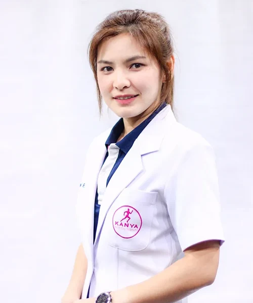 กภ.นันทิกาญจน์ กีรติขจรฟ้า นักกายภาพบำบัดประจำกันยา คลินิกกายภาพบำบัด สาขาสิรินธร