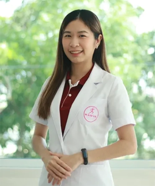 กภ.สุคนธา ตั้งเพียรวัฒนา นักกายภาพบำบัดประจำกันยา คลินิกกายภาพบำบัด สาขาเพชรเกษม