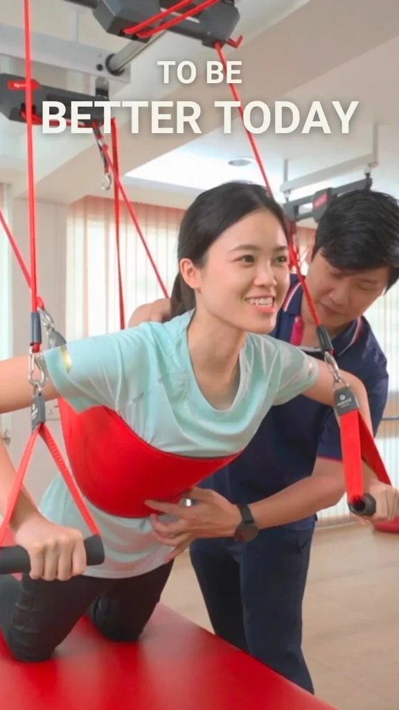 การรักษาด้วยเทคนิค Redcord Neurac ที่กันยาคลินิกกายภาพบำบัด